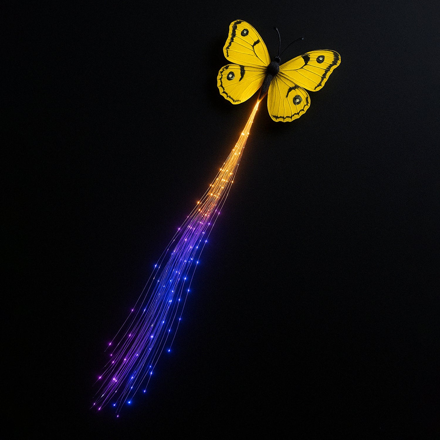 Led Butterfly Hair Braid Clip (Mix Color 1 Pc) Led Butterfly Hair Braid Clip (Mix Color 1 Pc)